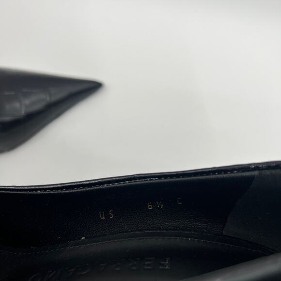 Ferragamo Eva Pump Nero Croc - Picture 11 of 11